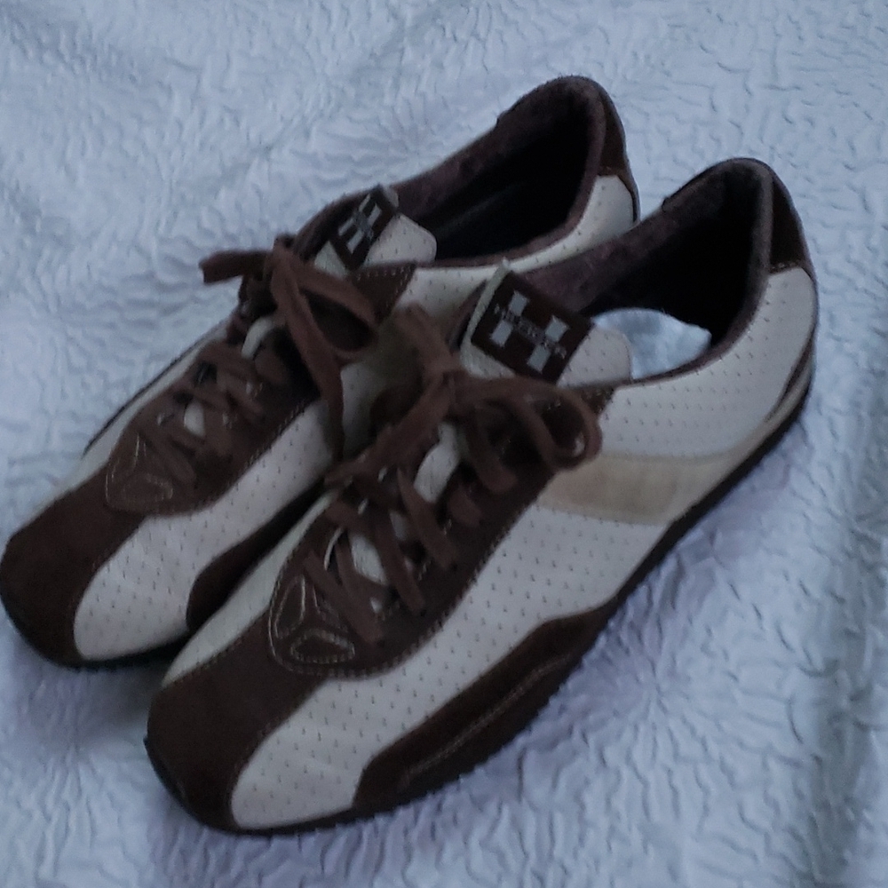 Tommy Hilfiger Brown Suede/ White Cloth Sneakers TM04618 Men 9M - Picture 5 of 14